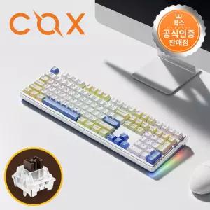 콕스 CPL108 핑거프로텍터 유무선 3모드 기계식 키보드 브리지 블루 저소음 안개축