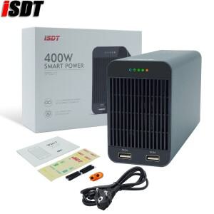 ISDT RC 배터리 충전기 어댑터 고출력 스위치 스마트 컨트롤 LED USB SP2417 400W