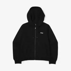 [휠라]여성 트레이닝복 여성의류 면혼방 기모 트레이닝자켓 FS2FTF4151F BLK LE