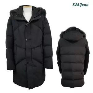 [에스엠진]SMJ1196 오리털 패딩 코트 무봉재 점퍼 오리솜털 라쿤