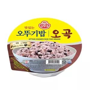 맛있는 오뚜기밥 오곡 210g X 12개 흑미 현미 오곡 (WB4381C)