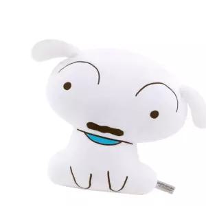 강아지 흰둥이 라인쿠션 30cm 인형 캐릭터 짱구