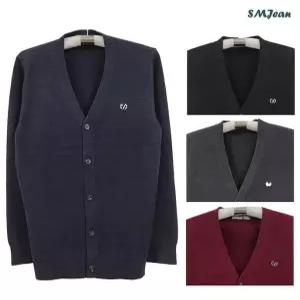 [에스엠진]SMJ1457 울혼방 남자 니트 가디건 중년 남성 겨울 니트