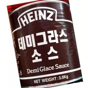 하인즈 데미그라스 소스 캔 3kg 양송이 스테이크 돈까스