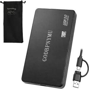고드비피뮤 500GB 외장 하드 드라이브 휴대용 USB PC/Mac/노트북 PS4/PS5 Xbox One X/S/360/시리즈 X/S