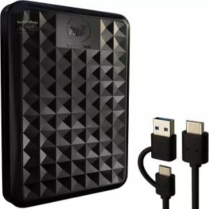 ModusTech Facet 500GB 외장 하드 드라이브 휴대용 USB-C/USB 3.1 백업 게임 PC Mac 노트북 PS4 Xbox