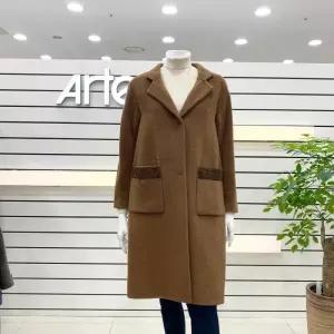 [아르테]양털배색 차이나카라 울 알파카 혼방 하프코트 DLDPWH310RU_JJ