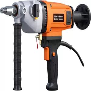 젤루렐 4인치 다이아몬드 코어 드릴 머신 1500W 휴대용 콘크리트 리그 2단 습식/건식 드릴링 1350/2350RPM