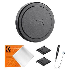 K&F CONCEPT RICOH GR IIIX III 내구성 카메라 커버 부드러운 내부, 캡, 렌즈 프로텍터용 합금 EVA II 경량 있는 GR2용 보호 알루미늄