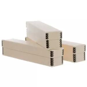 아카이브 메서드 슬라이드 파일 상자 11-3/8x2 x 2-3/8 3팩 Tan