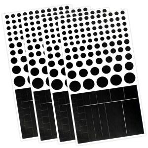 Brvlsoc 비닐 웹캠, 노트북, 스마트폰, 태블릿, 스마트 TV 및 게임 콘솔용 u2013 블랙, 다양한 크기의 리스틱 개인정보 보호 스티커 커버