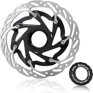 버클로스 센터락 140mm 자전거 브레이크 로터 - 산악 로드 바이크 MTB 스테인리스 스틸 전기