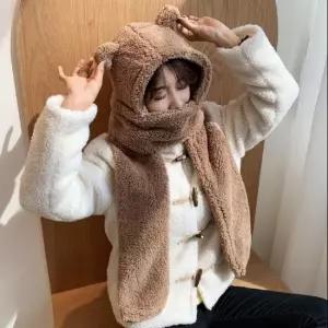 목도리와 모자 겨울 털 휴대용 여성 겨울모자 아동모자 어린이모자 동물모자 방한모자