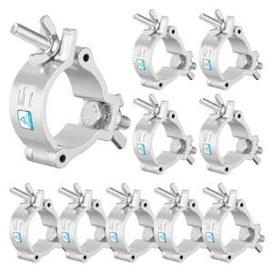 월드라이트 TUV 트러스 클램프 10PCS 2인치 프리미엄 알루미늄 스테이지 라이트 O LED PAR 무빙 헤드 조명 48-52MM OD 튜브 220파운드 적재 용량에 적합 hZQ
