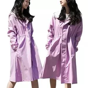 골프 캠핑 여성 우비 퍼플 레인코트 판초 우의 비옷-WFGWGQE