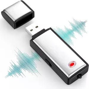 32G 음성 녹음기 750시간 녹음 용량의 디지털 오디오 강의 인터뷰 회의 수업을 위한 USB 장치 충전식