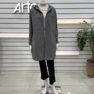 [아르테]후드체크코트 DNDPWH630_JJ