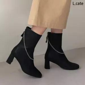 [엘케이트]여자 체인 앵클부츠 LRA089 여성 하이힐 데일리슈즈