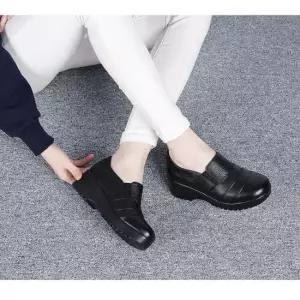 188 여성단화 슬립온 5cm굽 편리화 통굽 편한신발 가죽신발