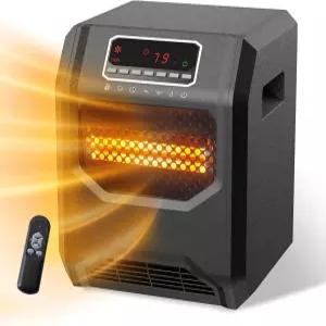 실내용 쿼츠 적외선 요소 잠금 타이머가 있는 우주 히터 3 모드 1500W 전기 WEWARM 리모컨