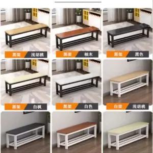벤치 150x35x45cm 상판 의자 원형 테이블 우드색상 실내