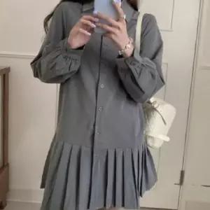 이쁘다요 플리츠 원피스 셔츠 미니