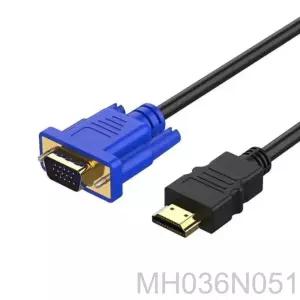  컴퓨터 케이블 및 연결 HDMI 호환 케이블 오디오 어댑터 포함 VGA 1080P HD