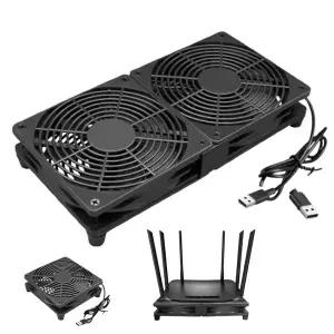 120mm 240mm 팬 라우터 냉각 팬 DIY PC 쿨러 TV 박스 무선 조용한 조용한 DC 5V USB 전원 12CM W나사 보호