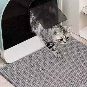 고양이 화장실 발판패드 사막화방지 그레이 모래매트