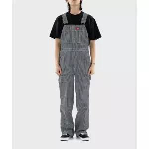 매장정품 DICKIES 디키즈 BIB 오버롤 팬츠 Hickory Stripe DK011786A40 1815103