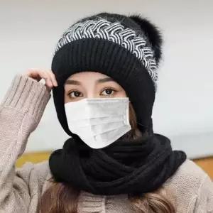 목도리 모자 후드 넥워머 해트 스키머플러 니트모자 꽈배기모자 겨울모자 뜨개모자