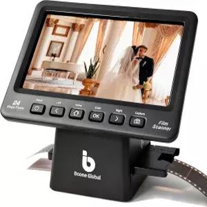 BEONEGLOBAL 클리어스캔 P7 필름 스캐너 SD 카드 포함 7인치 LCD 업그레이드 버전 24MP 고해상도