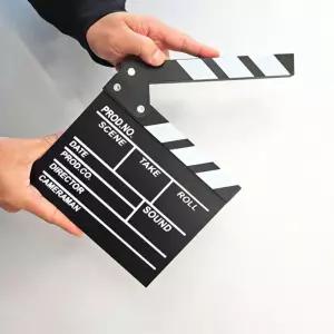 클래퍼보드 영화촬영 슬레이트 소품 Nrf66EmH