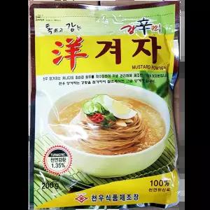 양겨자가루 (천우 200g)X50 식당용 포장전문점 냉면소스용 탕수육소스용 가정