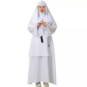 하얀 수녀복 흰 사제복 마리아 블랙 종교의상 공연복 천주교