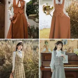 개화기 여성 경성의복 경성 중세스 의상 레트로 의복