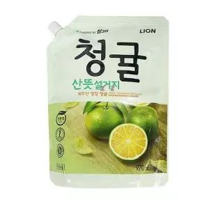 청귤 산뜻 설거지 주방세제 용기 세정제 블렌딩 주방용세제 중성