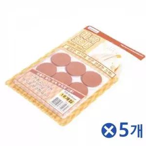 보호대 바닥 긁힘 방지 의자 패드 소음 커버 원형 갈색