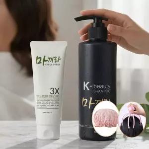 극손상 탈모케어 마끼라 약산성 샴푸+트리트먼트 세트 단백질 두피진정 살롱케어