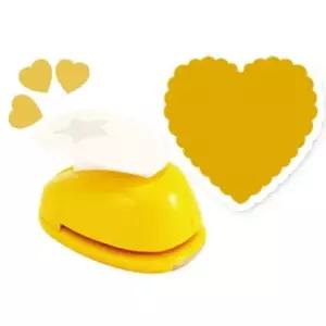 모양펀치 R-25(펀칭규격25mm이내) 024 물결하트 꾸미기펀칭기 (W27DB9C)