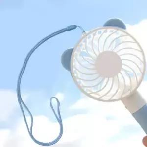 (색상 임의색상)손선풍 곰돌이 선풍기 핸드 목걸이줄