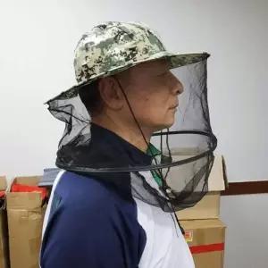 카모플라주 망사 방충모자 날벌레방지 해충방지 낚시모자 농사 여름 메쉬