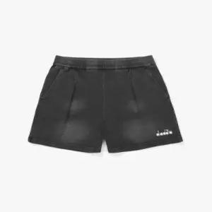 DIADORA 데님 워싱 스? 쇼츠 우먼 BLACK