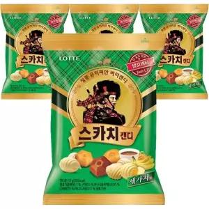 롯데 스카치 캔디 세가지 157g x 4개
