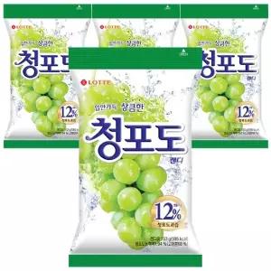 롯데 청포도 캔디 153g x 4개