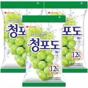 롯데 청포도 캔디 153g x 3개