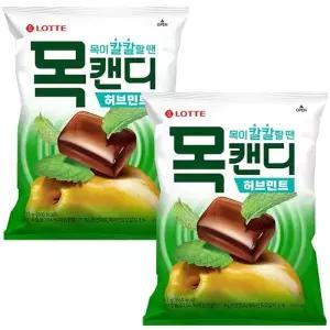 롯데 목캔디 허브민트 217g x 2개