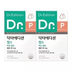 닥터에디션 맘스 액상 철분 10ml 30포 2세트(임신 중기 후기 출산 수유기)