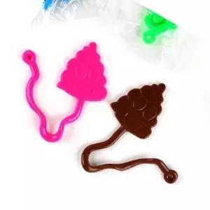 ( )불투명 칼라 똥 찐득이 말랑이 고리 늘어나는 24개세트