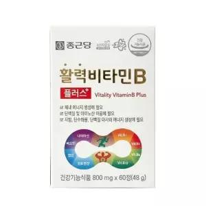 종근당건강 활력비타민B 플러스 60정 1세트